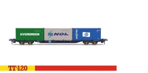 Hornby TT6032 - TT - Containertragwagen Evergreen, KFA, Ep. IV